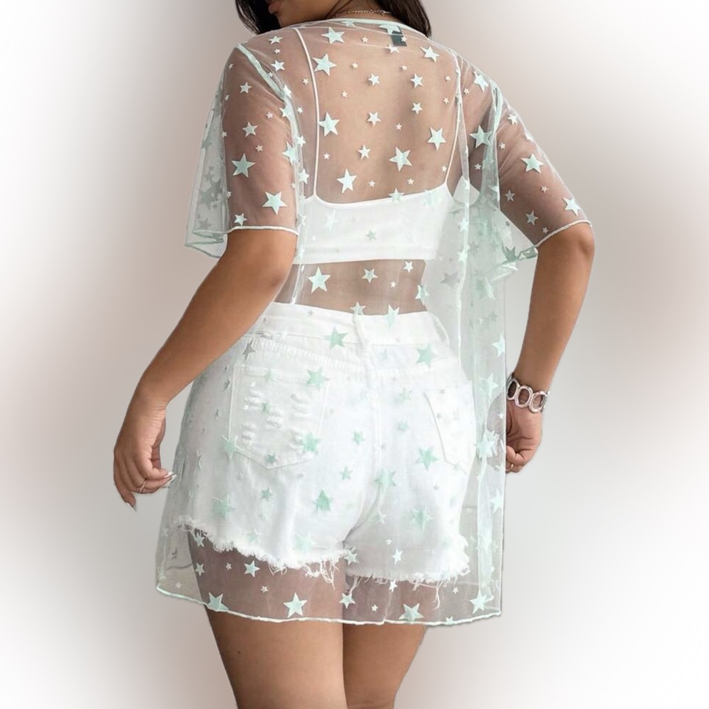 🦚 PLUS Sheer Top 🦚 - Picture 2 of 3